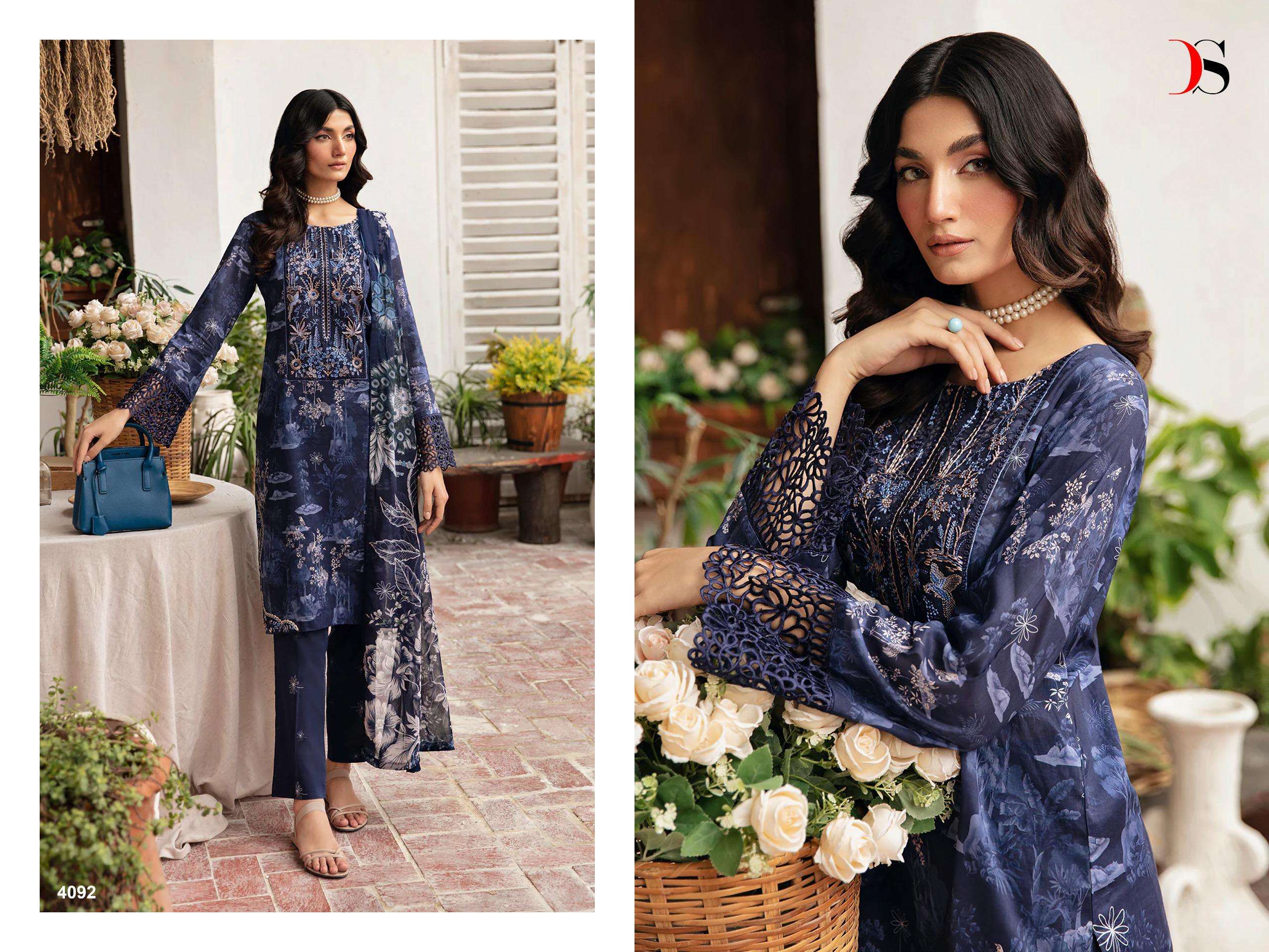 Deepsy Ramsha Rangrez 24 Cotton Dupatta Salwar Suits Wholesale catalog