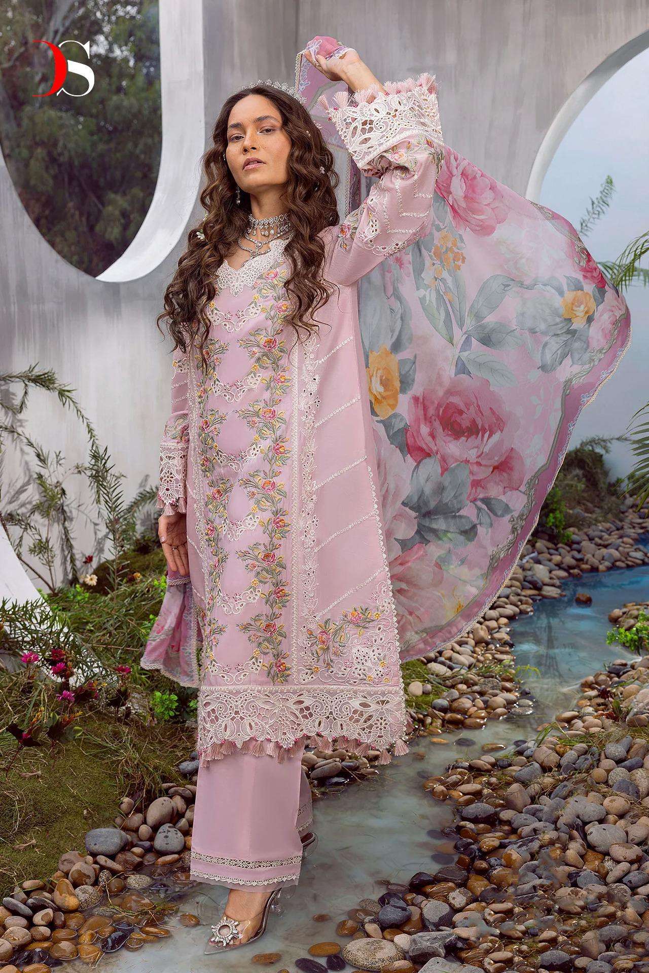 Deepsy Sana Safinaz Lawn 24 Embroidered Pakistani Suit Wholesale catalog