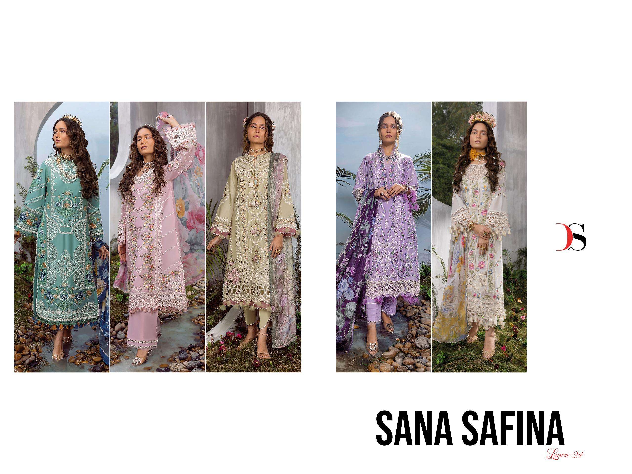 Deepsy Sana Safinaz Lawn 24 Embroidered Pakistani Suit Wholesale catalog