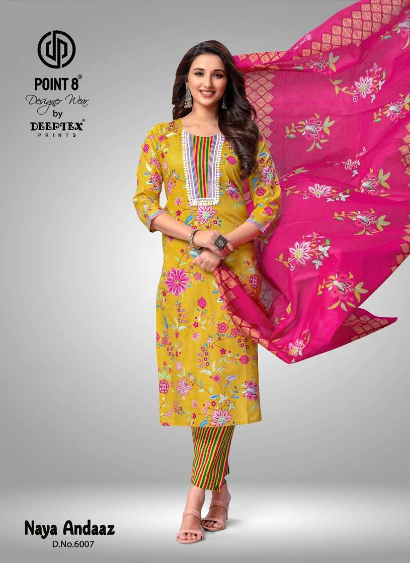 Deeptex Naya Andaz Vol-6 – Kurti Pant With Dupatta Wholesale Catalog