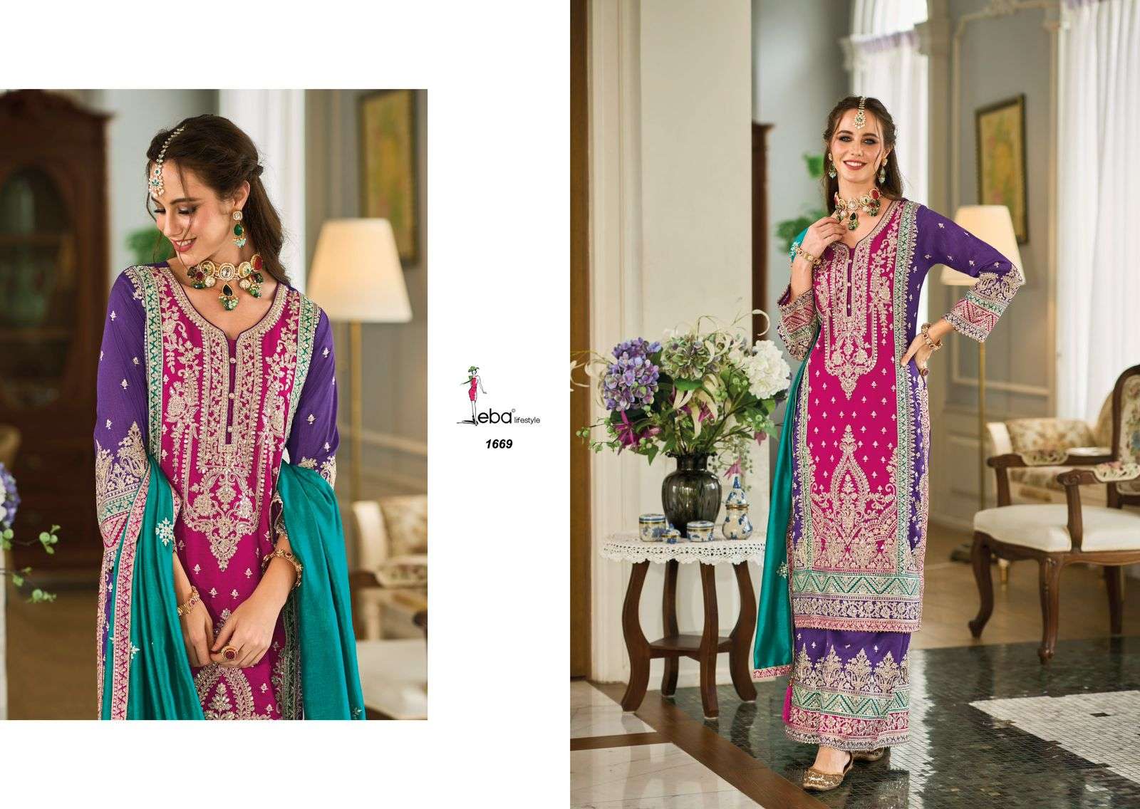 Eba Swara Premium Silk Salwar Kameez Wholesale catalog