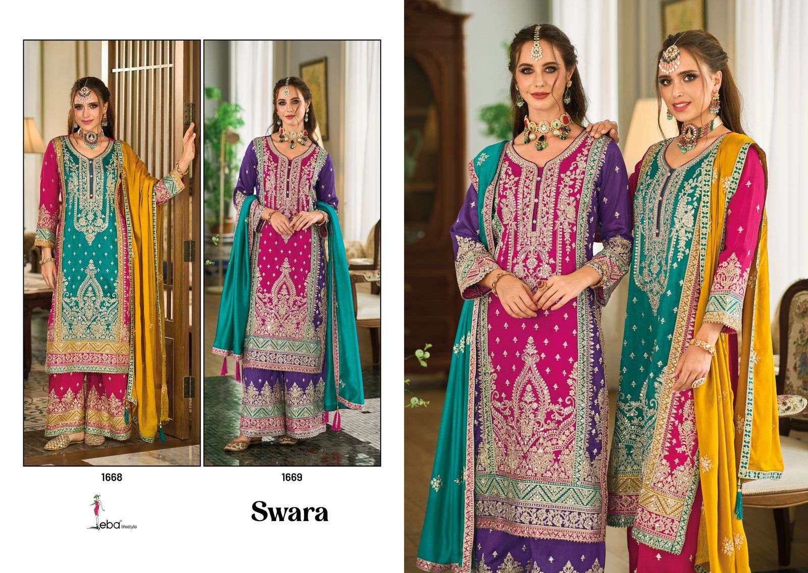 Eba Swara Premium Silk Salwar Kameez Wholesale catalog