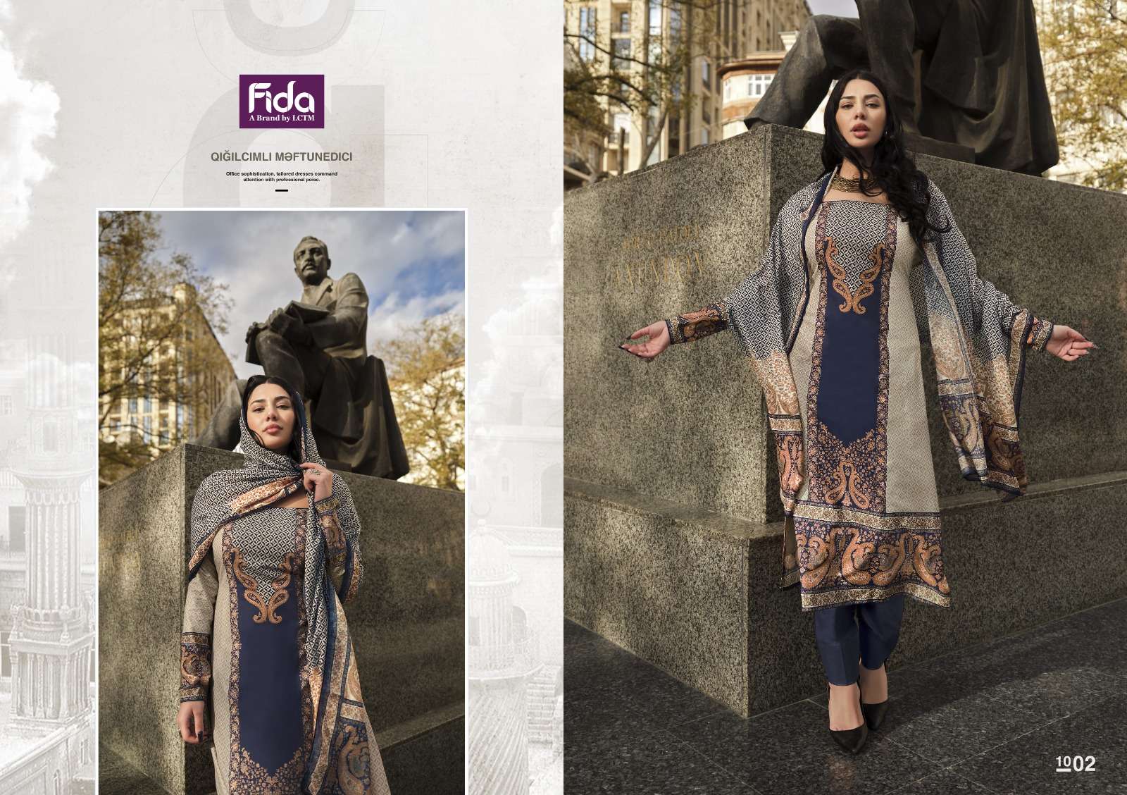 Fida Murad Cotton Digital Printed Dress Material Wholesale catalog