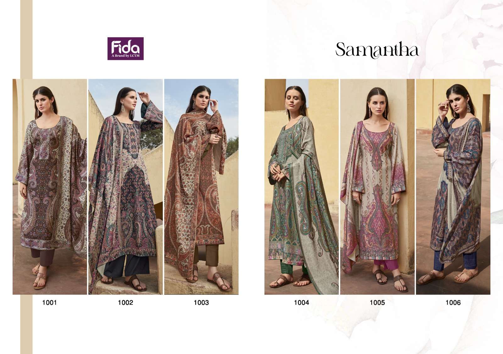 Fida Samantha Printed Cotton Dress Material Wholesale catalog