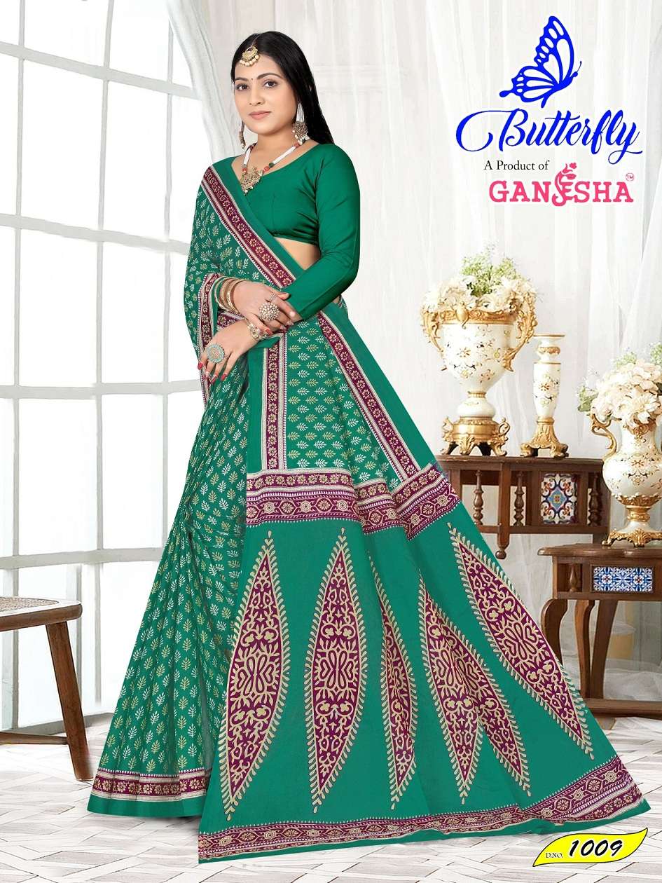 Ganesha Butterfly Vol-1- Cotton Sarees Wholesale Catalog