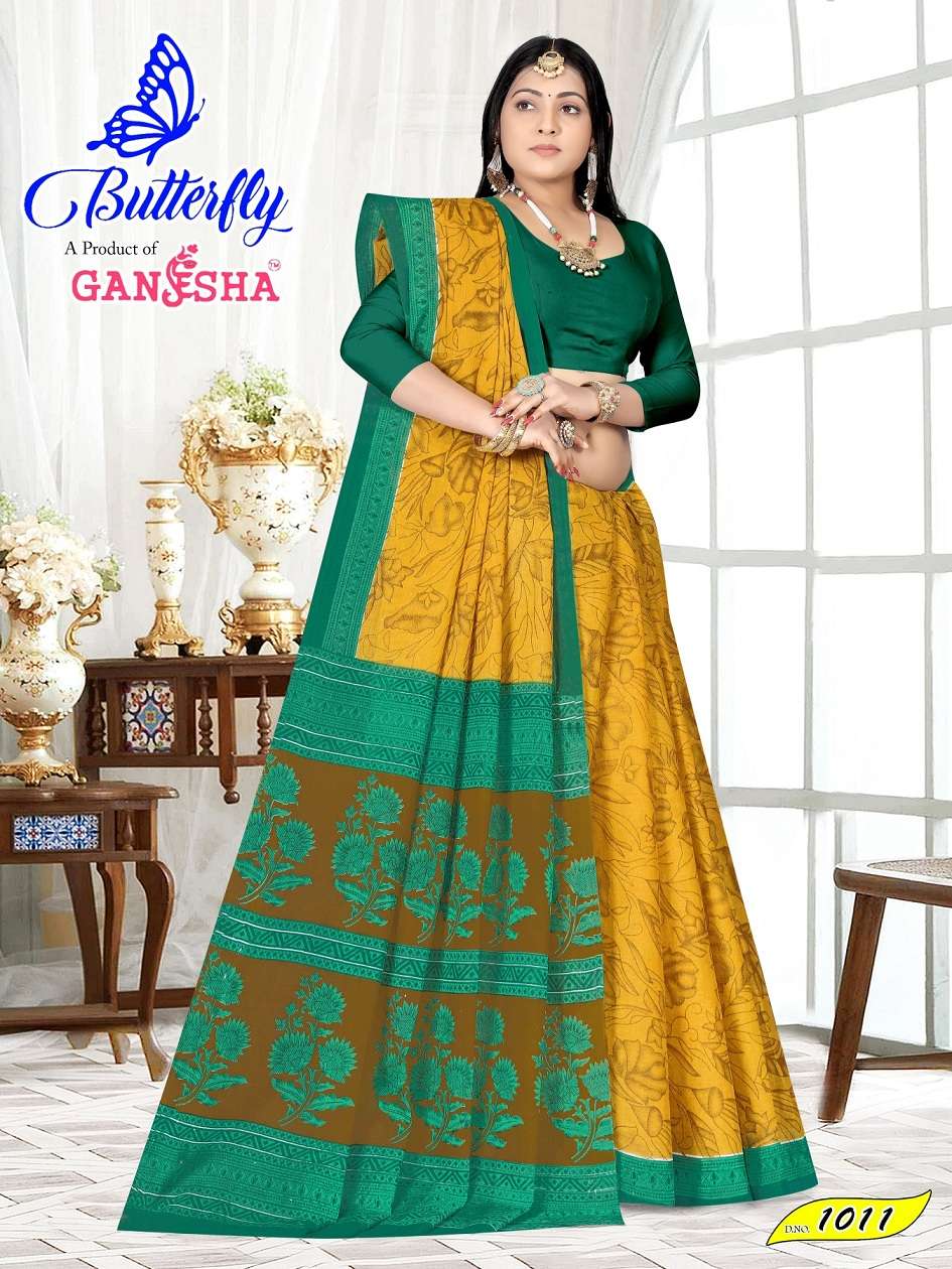 Ganesha Butterfly Vol-1- Cotton Sarees Wholesale Catalog