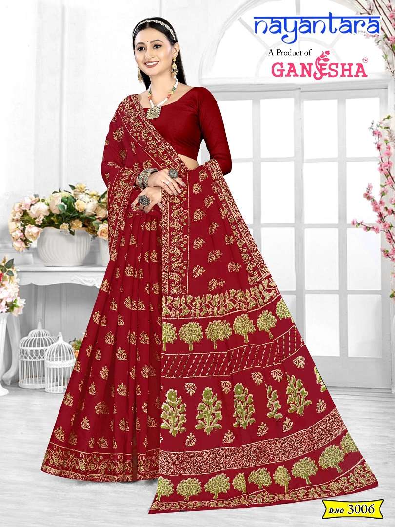 Ganesha Nayantara Vol-3 – Cotton Sarees Wholesale Catalog