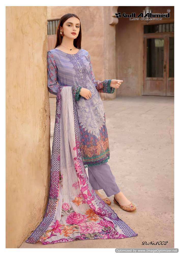 Gull A Ahmed Al Zahra Self Embroidery Lawn Salwar Kameez Wholesale catalog