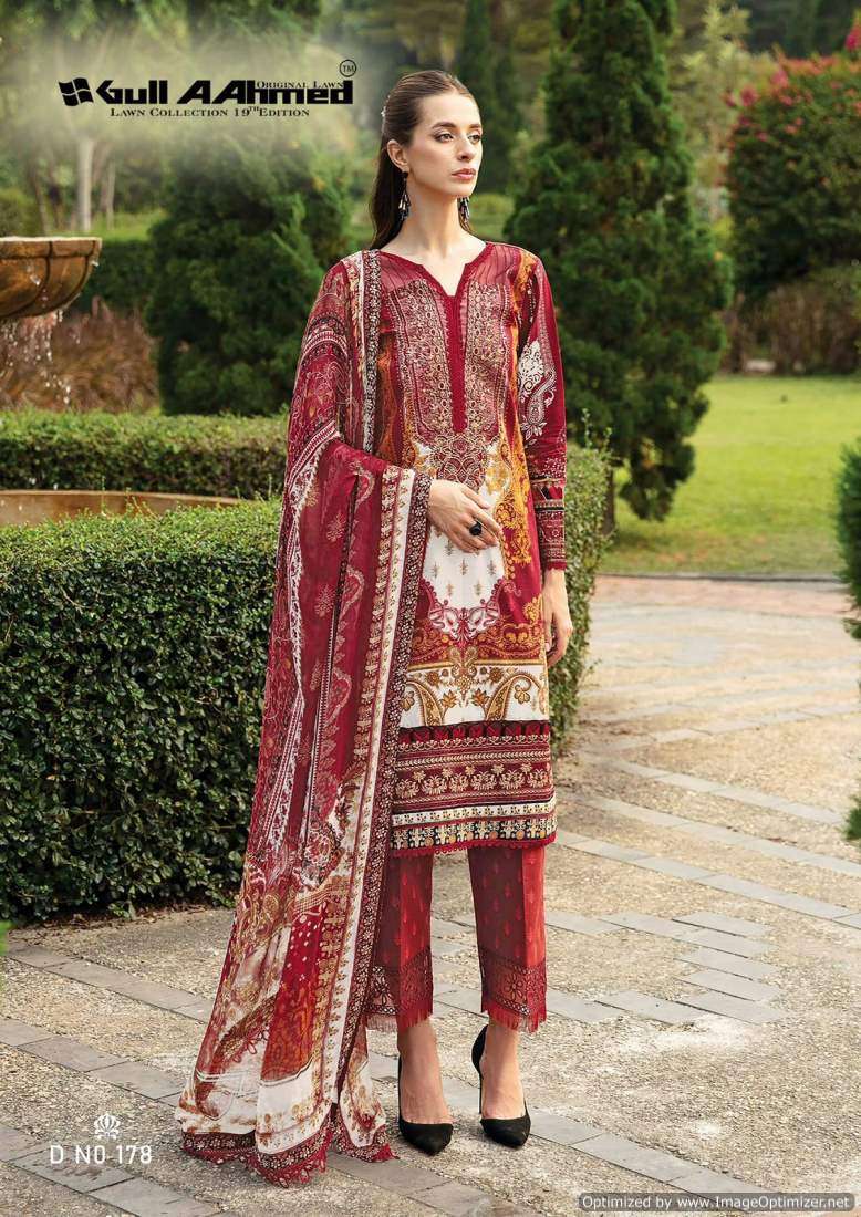 Gull A Ahmed Lawn Collection Vol-19 – Dress material - Wholesale Catalog