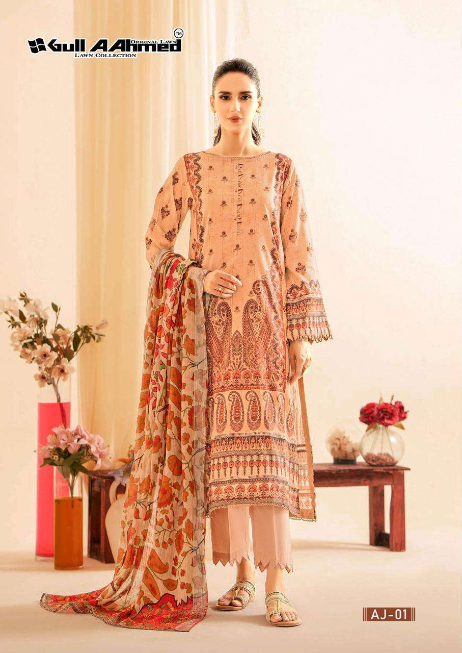 Gull Ahmed Asim Jofa Premium Rayon Dress Material Wholesale Catalog