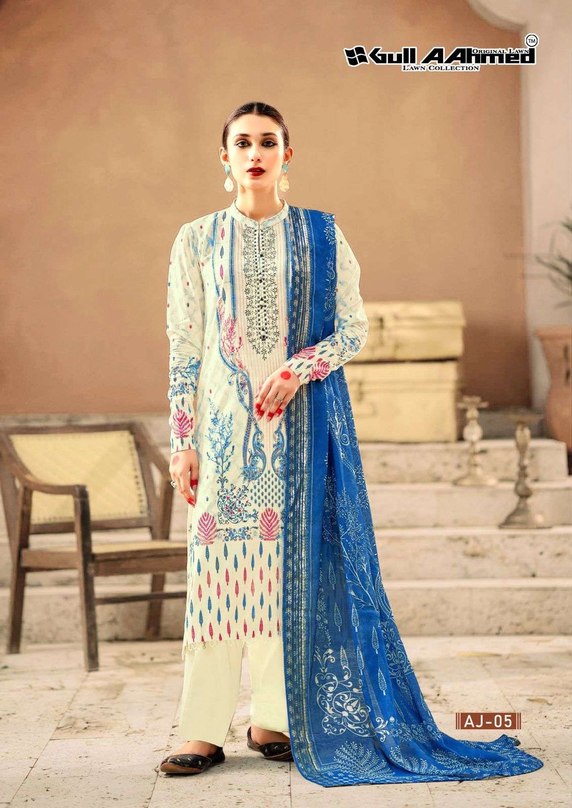 Gull Ahmed Asim Jofa Premium Rayon Dress Material Wholesale Catalog