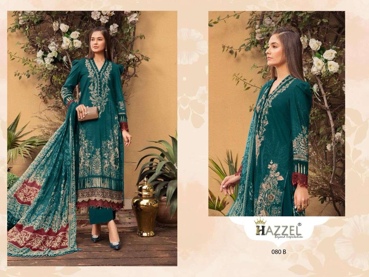 Hazzel Maria B 80ABCD COTTON DUPPTA  Salwar Kameez Wholesale catalog