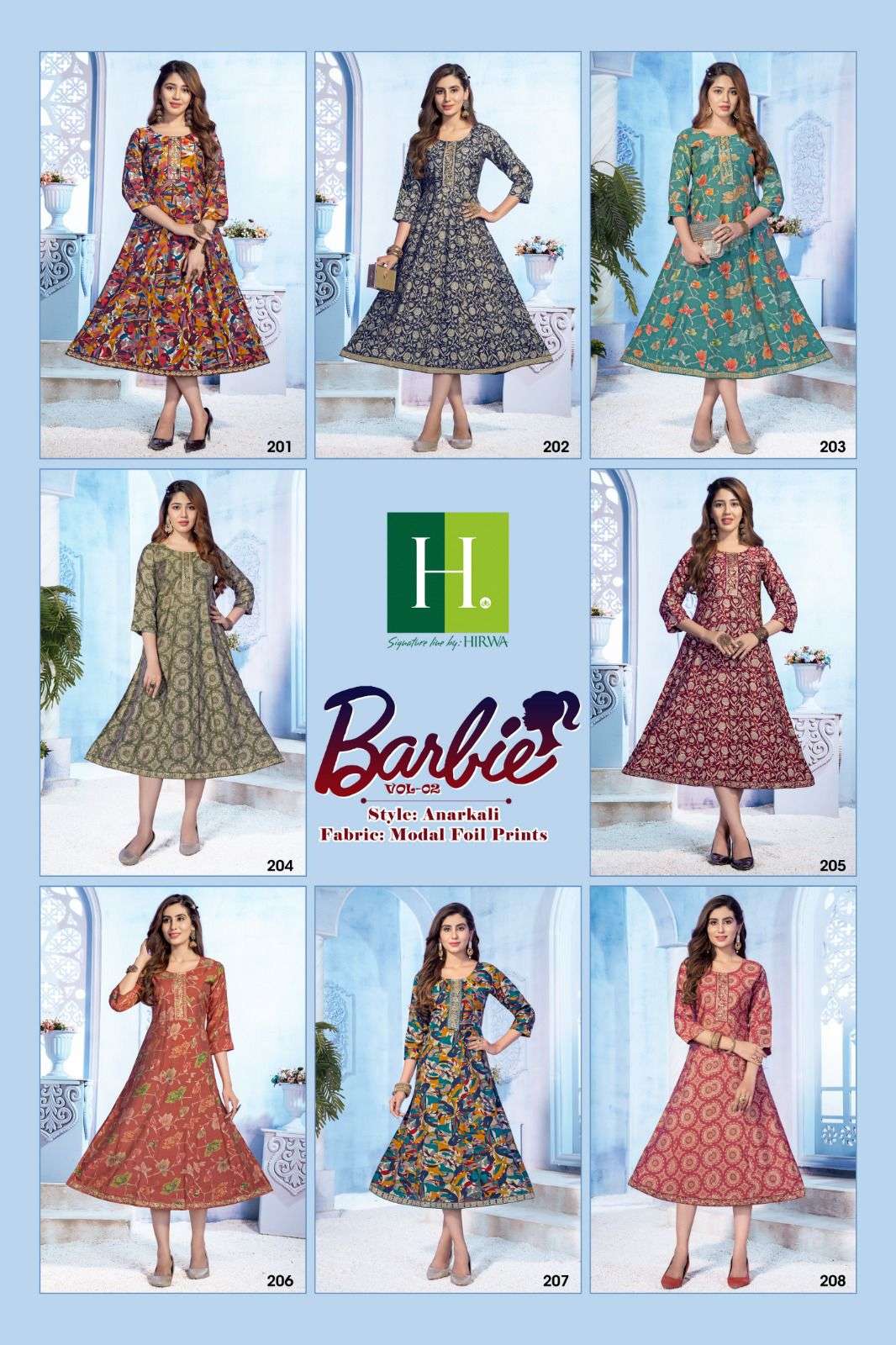 HIRWA Barbie-2 Kurti Wholesale catalog