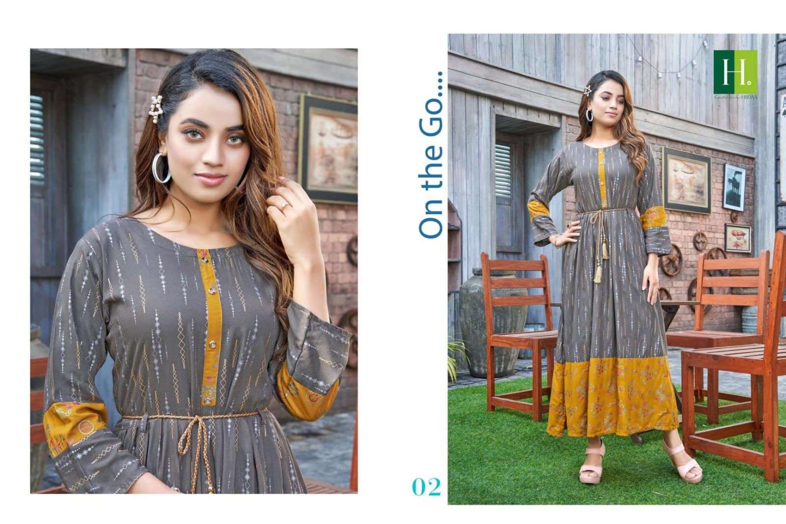 HIRWA GOLDEN IKKAT VOL.1 Kurti Wholesale catalog