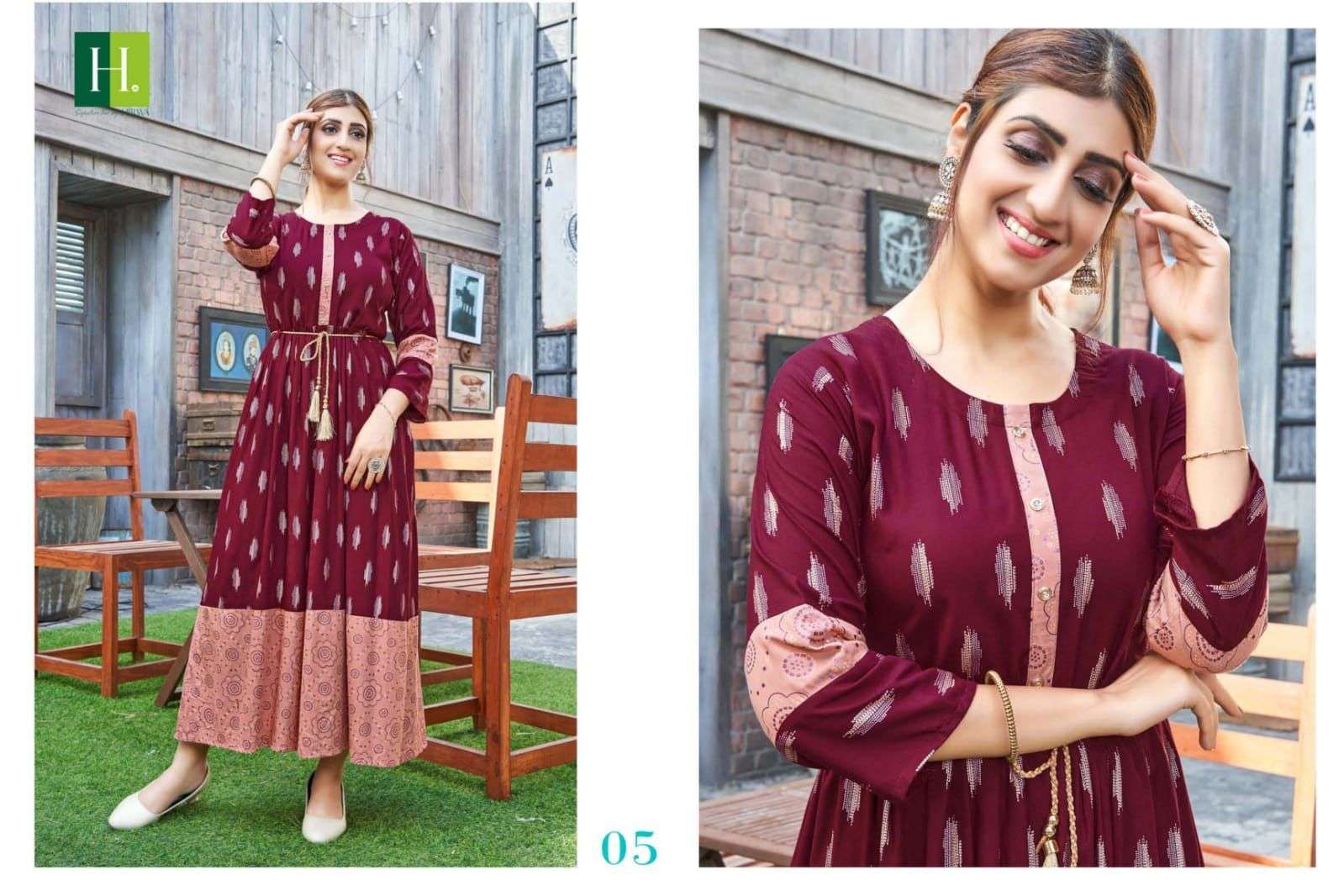 HIRWA GOLDEN IKKAT VOL.1 Kurti Wholesale catalog