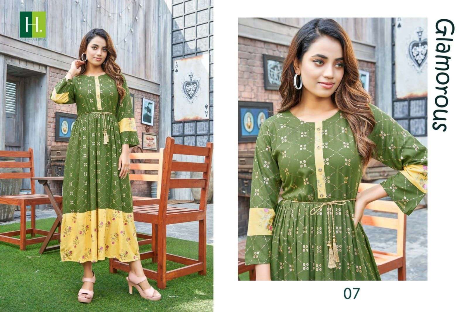 HIRWA GOLDEN IKKAT VOL.1 Kurti Wholesale catalog