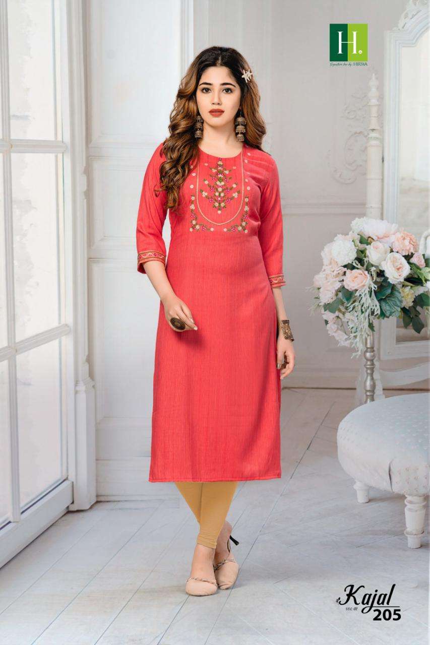 HIRWA KAJAL VOL-2 Kurti Wholesale catalog