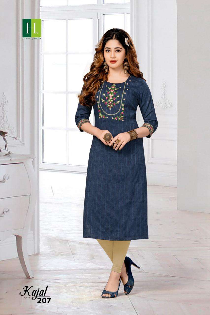 HIRWA KAJAL VOL-2 Kurti Wholesale catalog