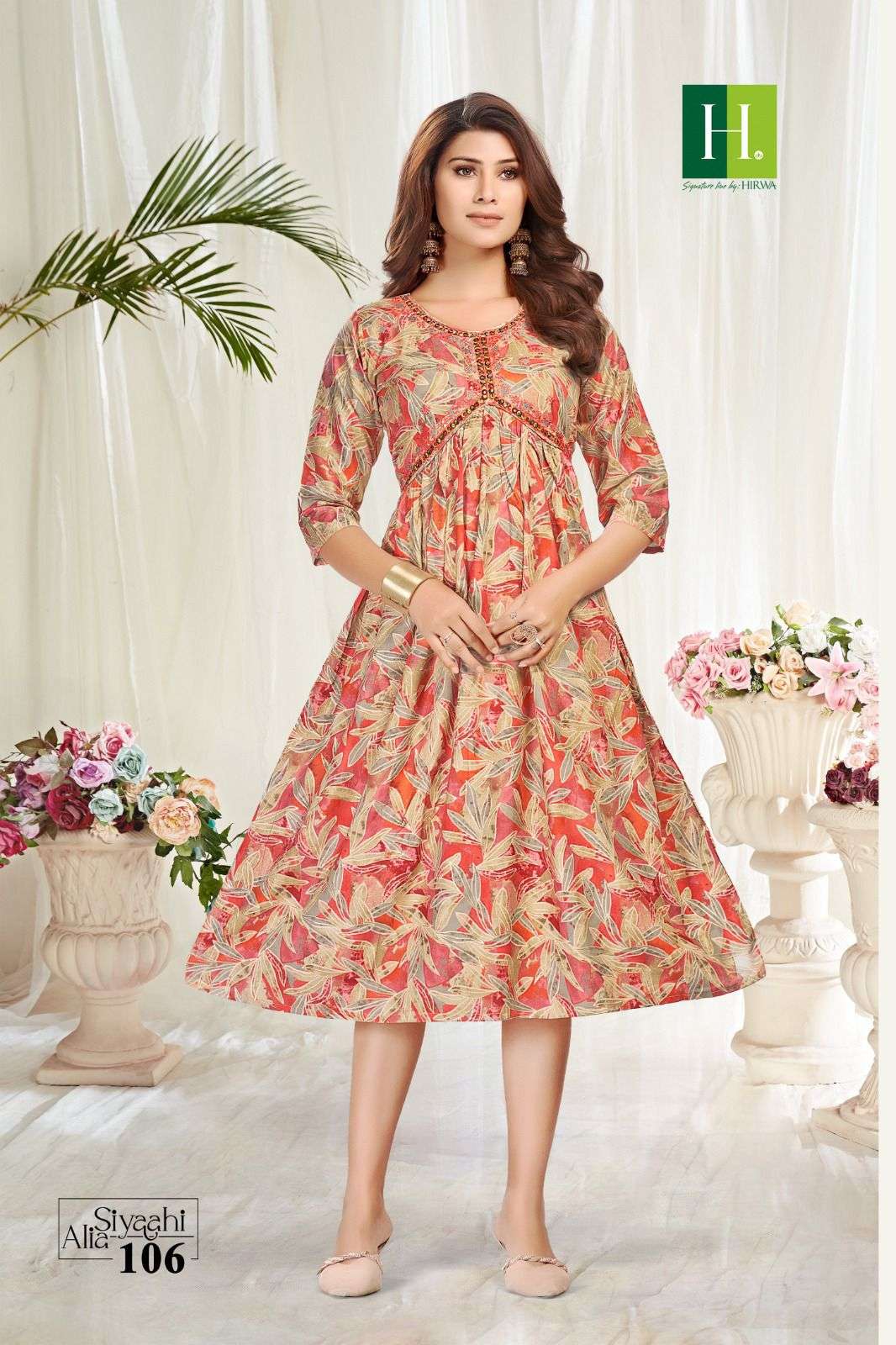 HIRWA SIYAAHI ALIA Kurti Wholesale catalog