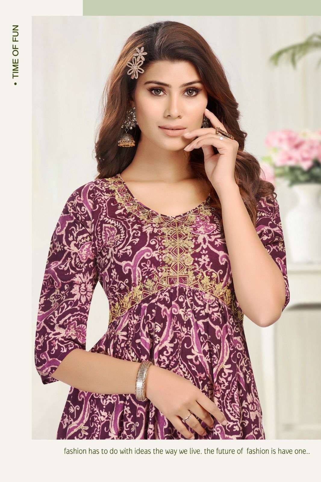 HIRWA SIYAAHI ALIA Kurti Wholesale catalog