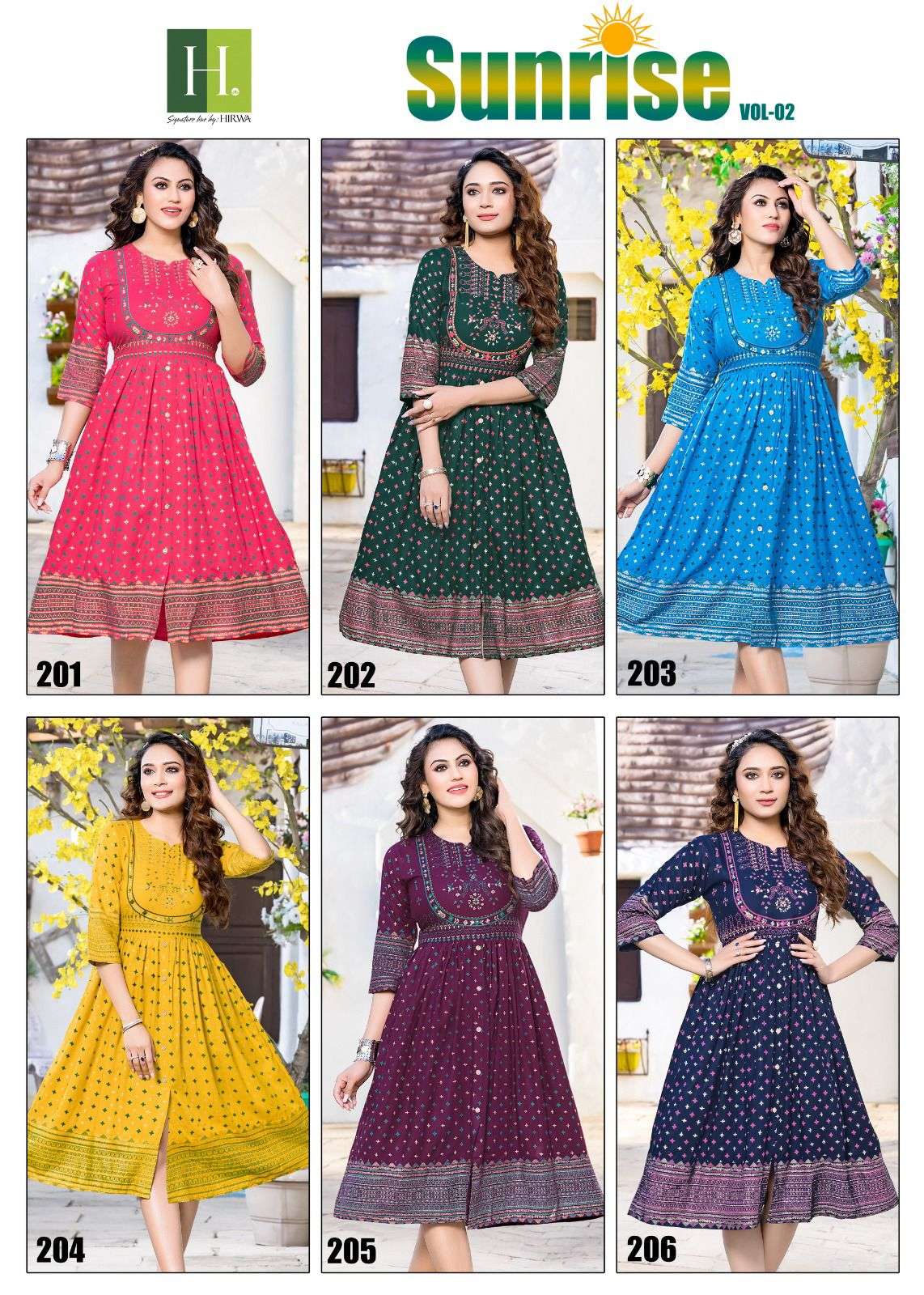 HIRWA SUNRISE VOL-2 Kurti Wholesale catalog