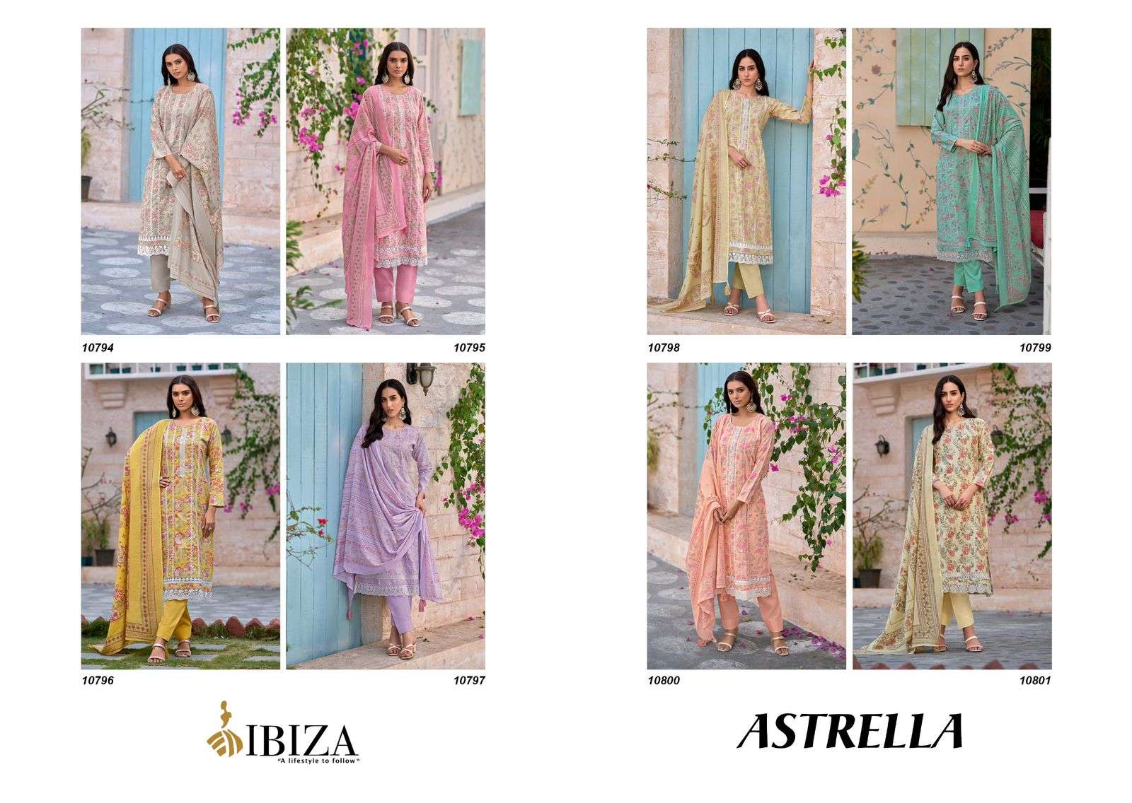 Ibiza Astrella Cotton Digital Printed Salwar Kameez Wholesale catalog
