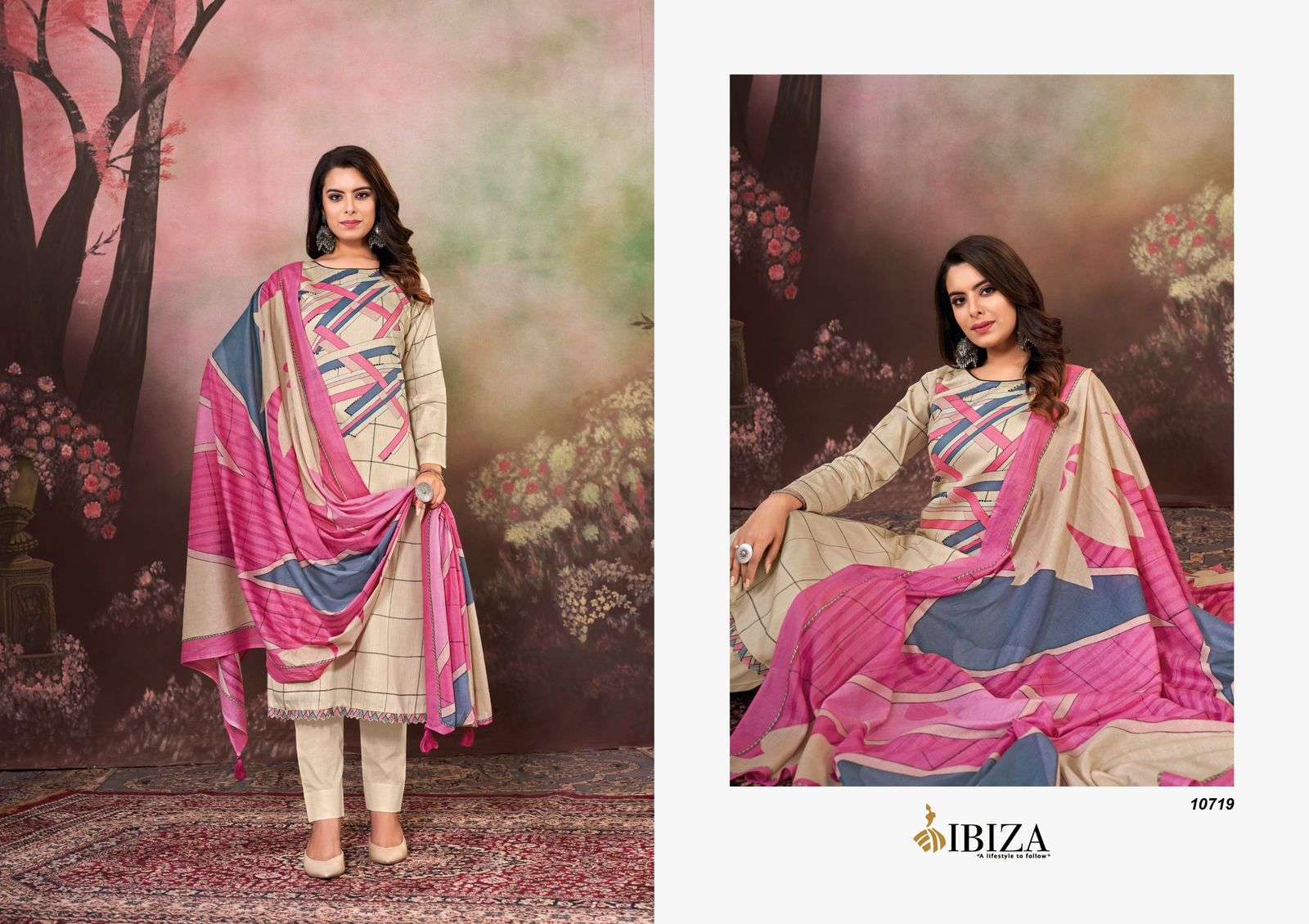 Ibiza Suhani Jam Cotton Digital Printed Salwar Suit Wholesale catalog