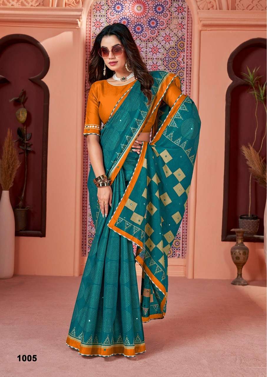 Ikkat Special Woven Mulmul Cotton Sarees Wholesale Catalog