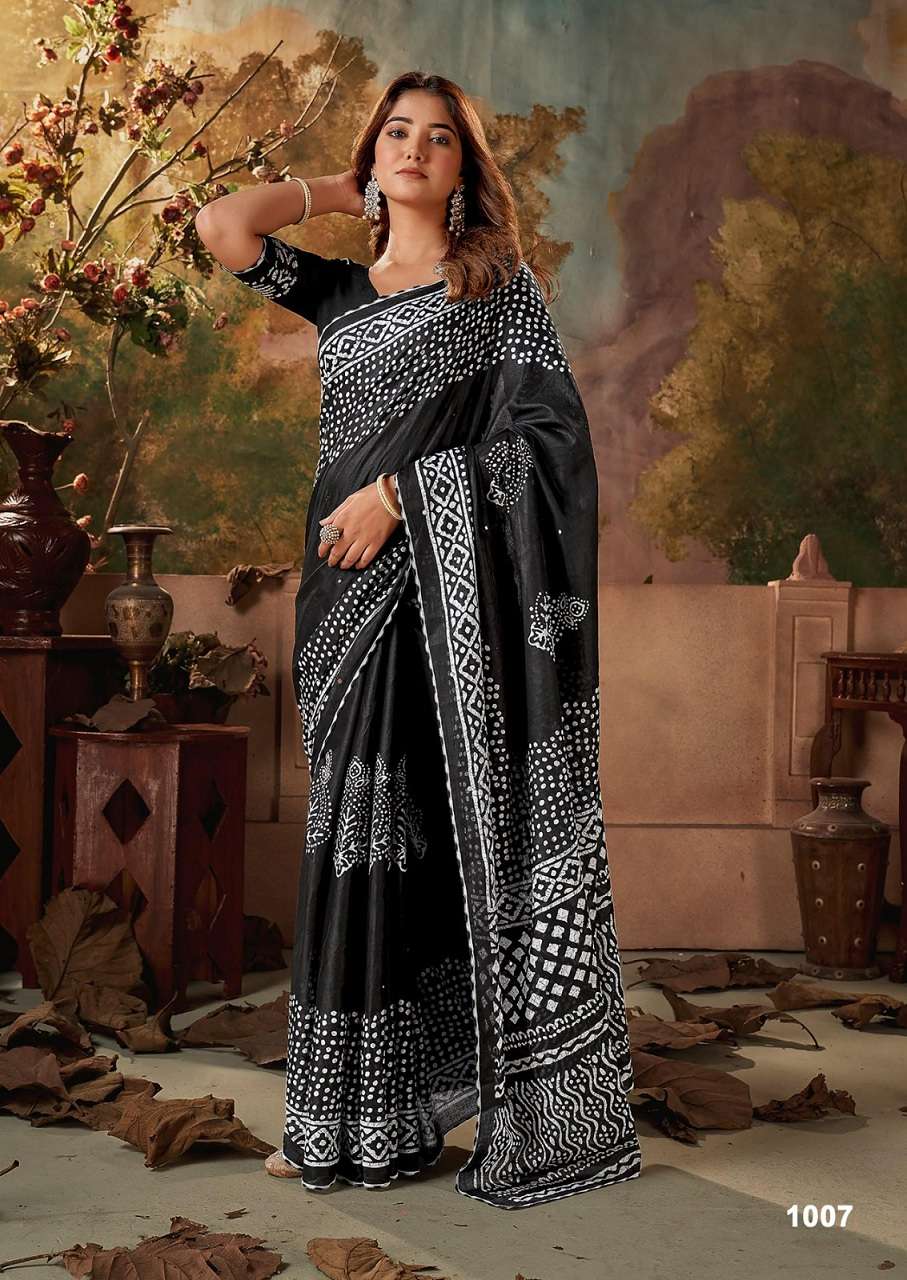 Ikkat Special Woven Mulmul Cotton Sarees Wholesale Catalog