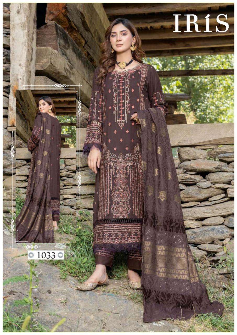 Iris Afsana Vol-4- Heavy Luxury Cotton Dress Material Wholesale Catalog