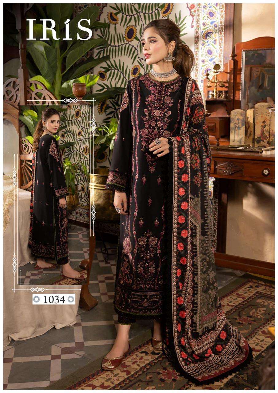 Iris Afsana Vol-4- Heavy Luxury Cotton Dress Material Wholesale Catalog