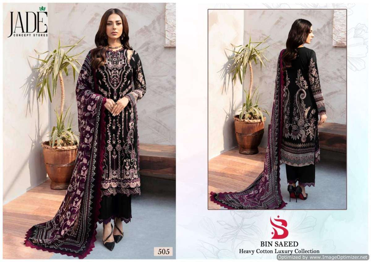 Jade Bin Saeed Vol-5 – Dress Material - Wholesale Catalog