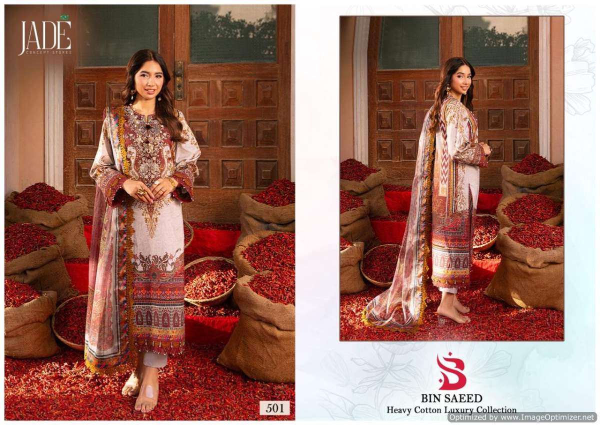 Jade Bin Saeed Vol-5 – Dress Material - Wholesale Catalog