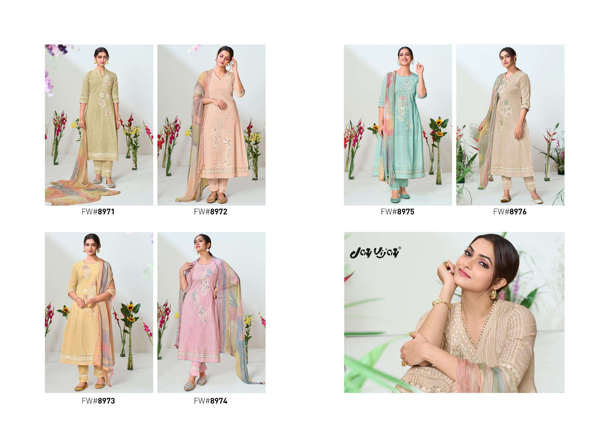 JAYVIJAY FLOWERY Salwar Kameez Wholesale catalog