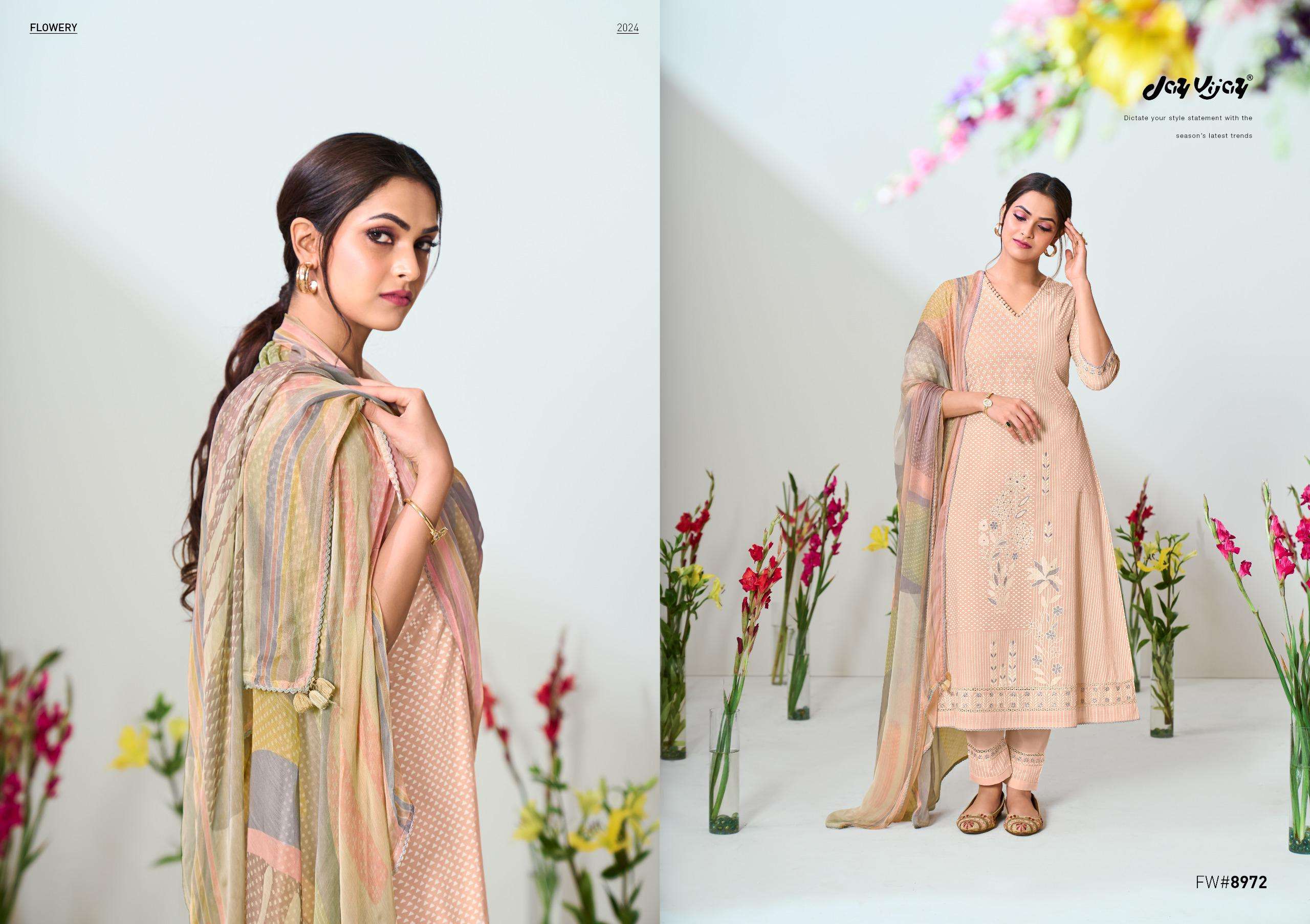 JAYVIJAY FLOWERY Salwar Kameez Wholesale catalog