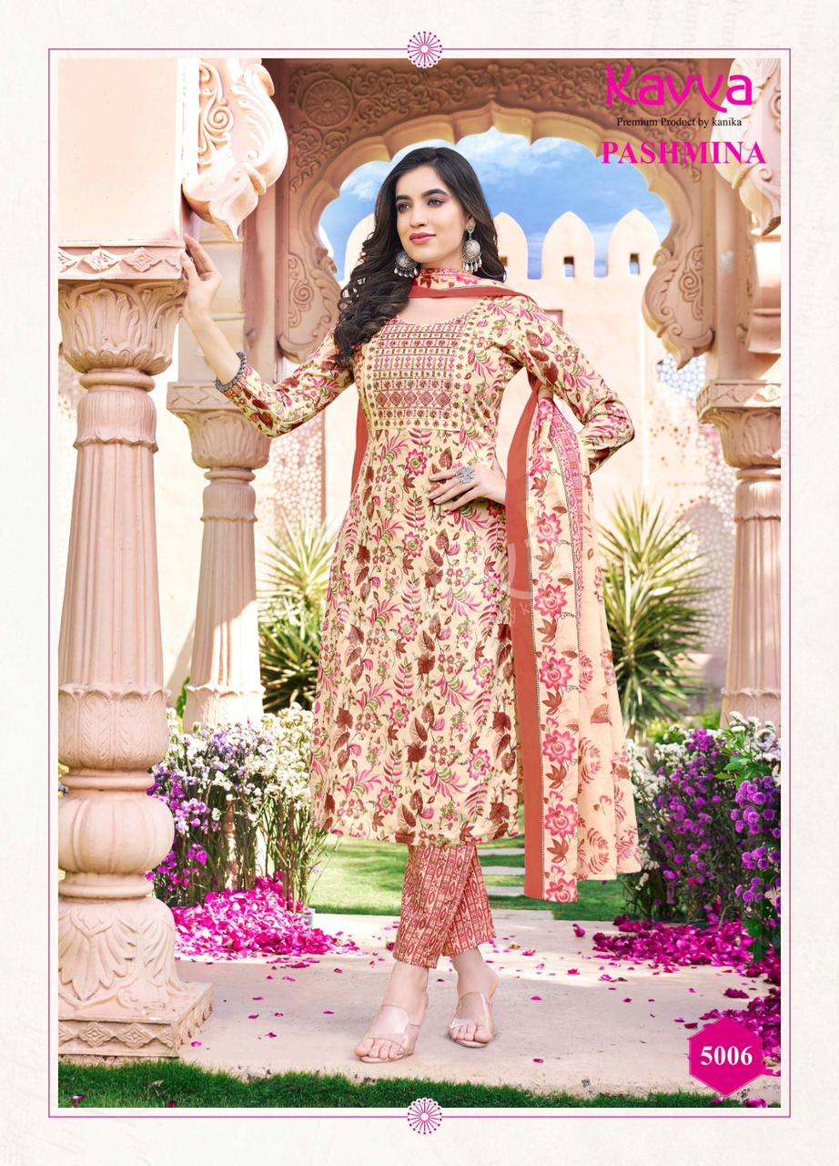 KAVYA  PASHMINA Vol -5 Kurti Wholesale catalog