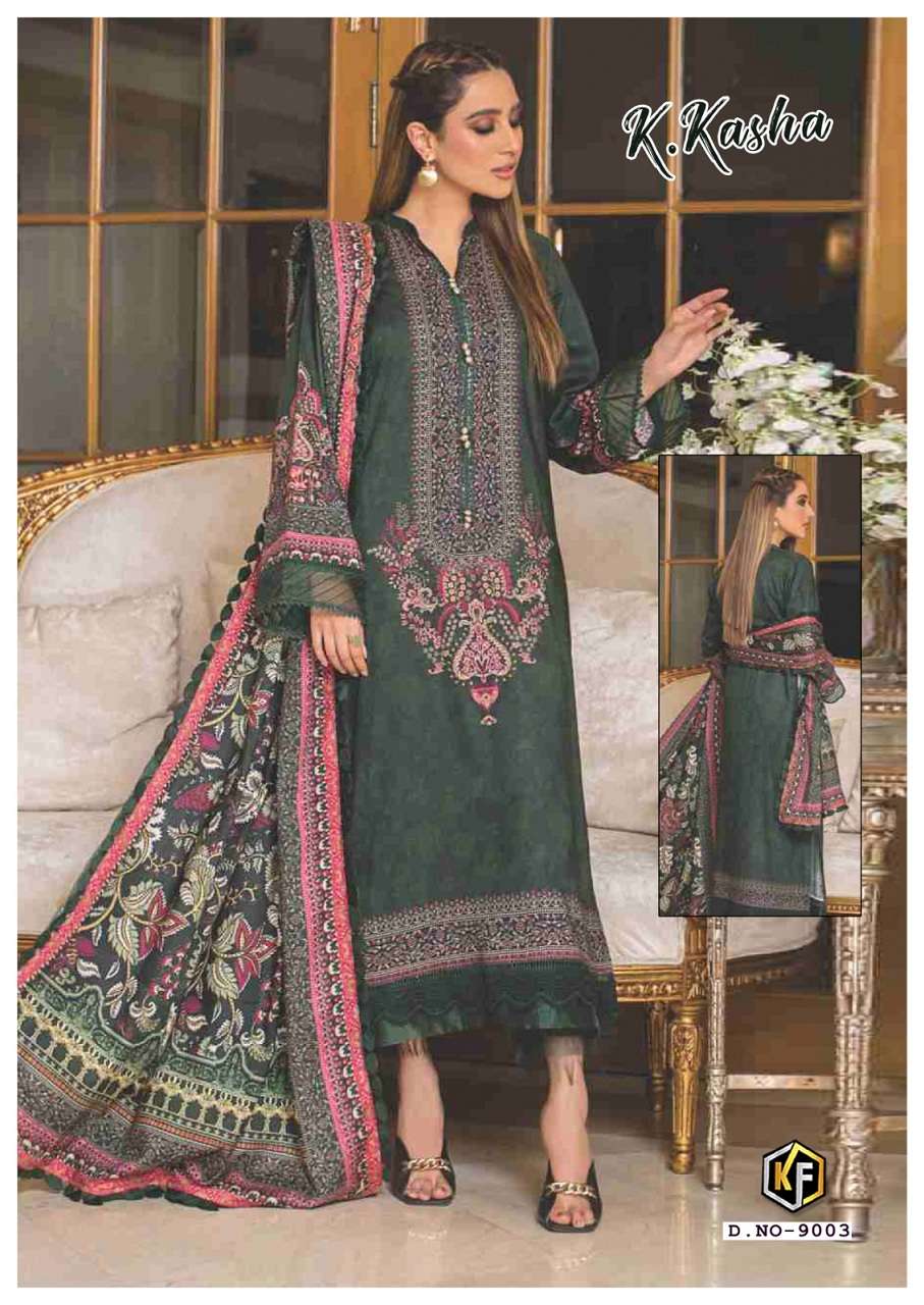 Keval K Kasha Vol-9 – Heavy Luxury Cotton Dress Material Wholesale Catalog