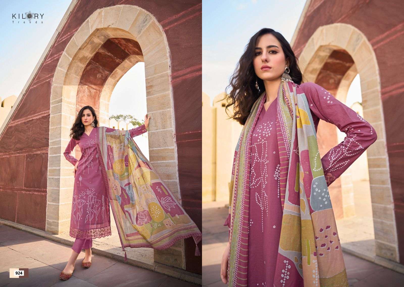 Kilory Printskari Embroidred Khaddi Print Salwar Kameez Wholesale catalog