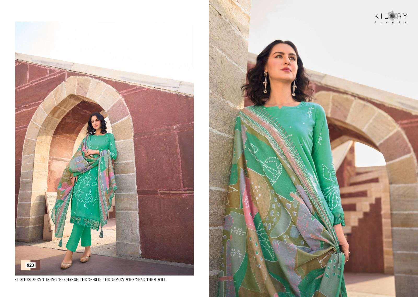 Kilory Printskari Embroidred Khaddi Print Salwar Kameez Wholesale catalog