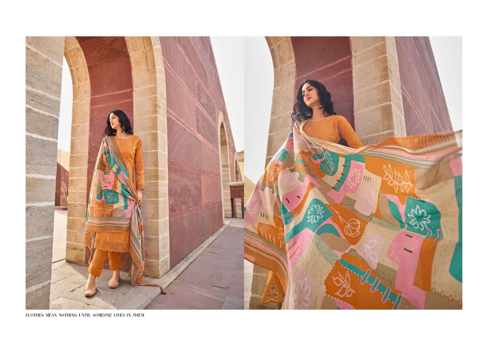 Kilory Printskari Embroidred Khaddi Print Salwar Kameez Wholesale catalog