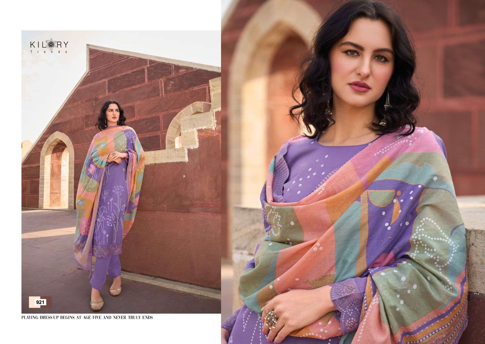 Kilory Printskari Embroidred Khaddi Print Salwar Kameez Wholesale catalog