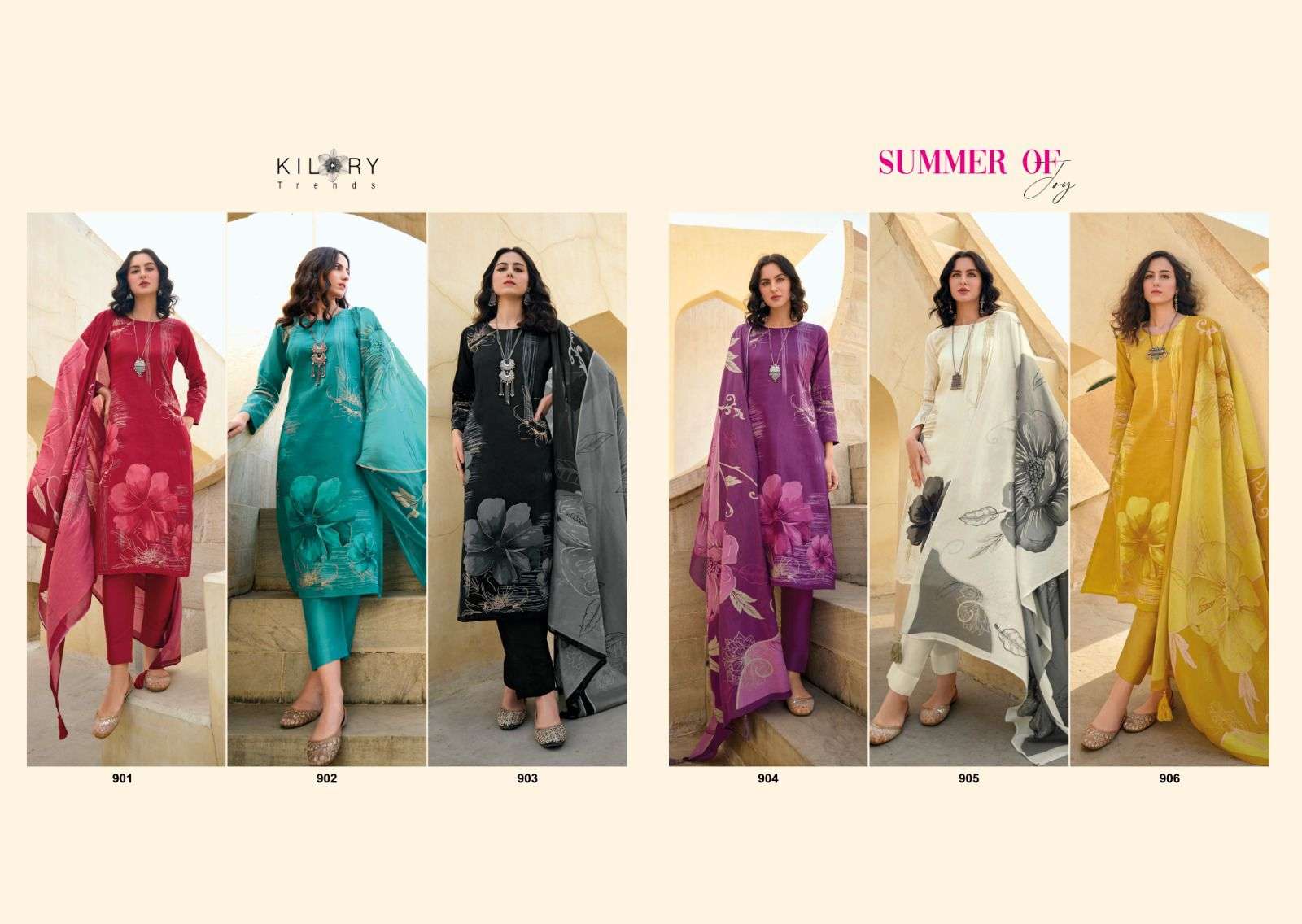 Kilory Summer Of Joy Designer Cotton Salwar Kameez Wholesale catalog