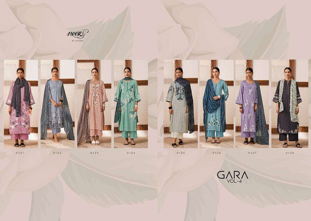 Kimora Heer Gara Vol 4 Muslin Digital Printed Salwar Kameez Wholesale catalog