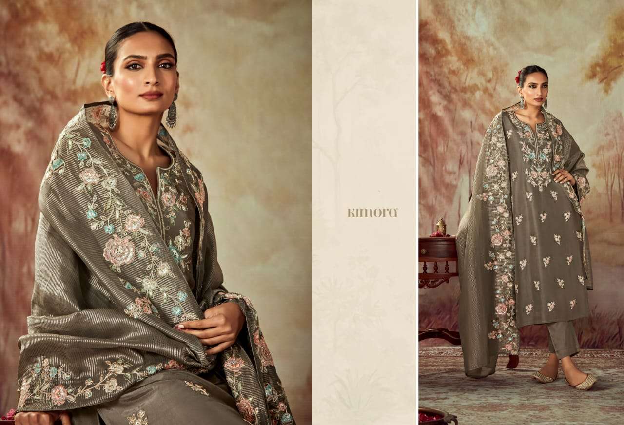 Kimora Heer Shahi Silk Designer Salwar Suits Wholesale catalog