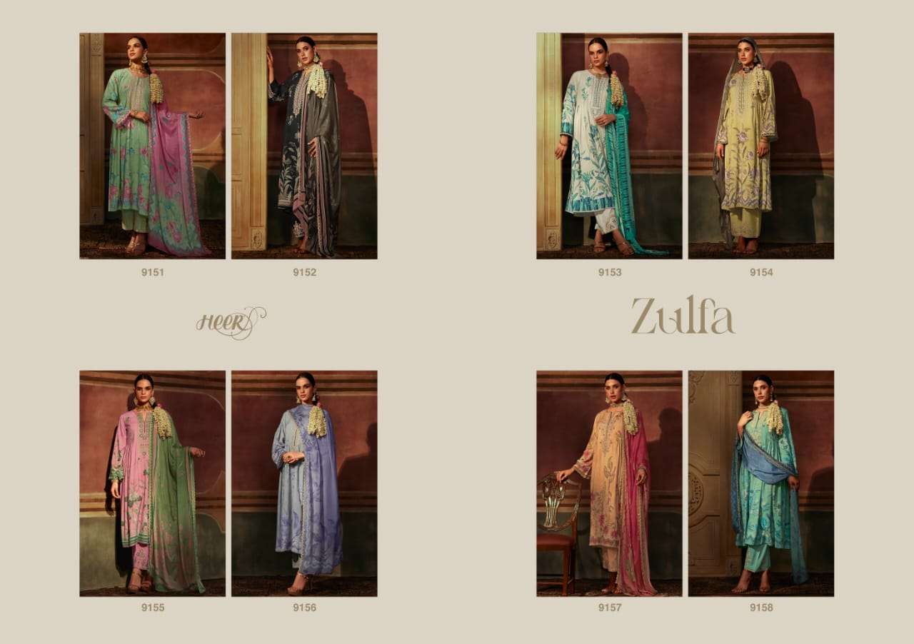 Kimora Heer Zulfa Maslin Digital Printed Salwar Kameez Wholesale catalog