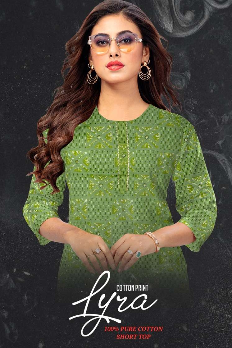 Lyra Vol-1 – Cotton Printed Short Tops Wholesale Catalog