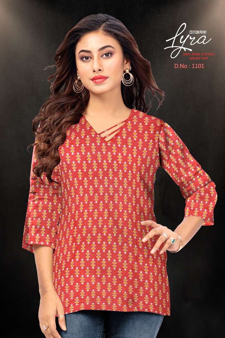 Lyra Vol-1 – Cotton Printed Short Tops Wholesale Catalog