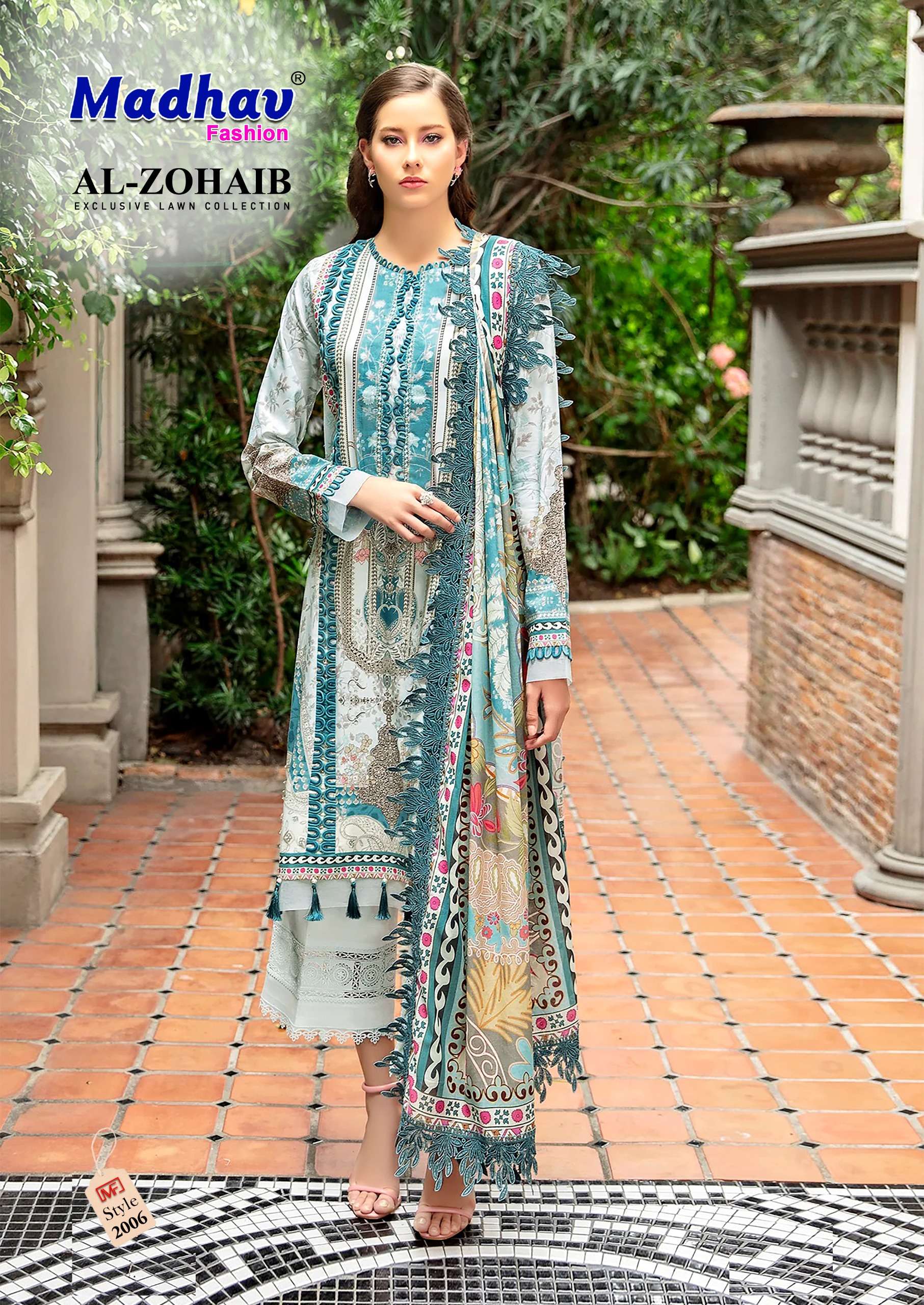 Madhav Al Zohaib Vol 2 Lawn Cotton Dress Material Wholesale catalog