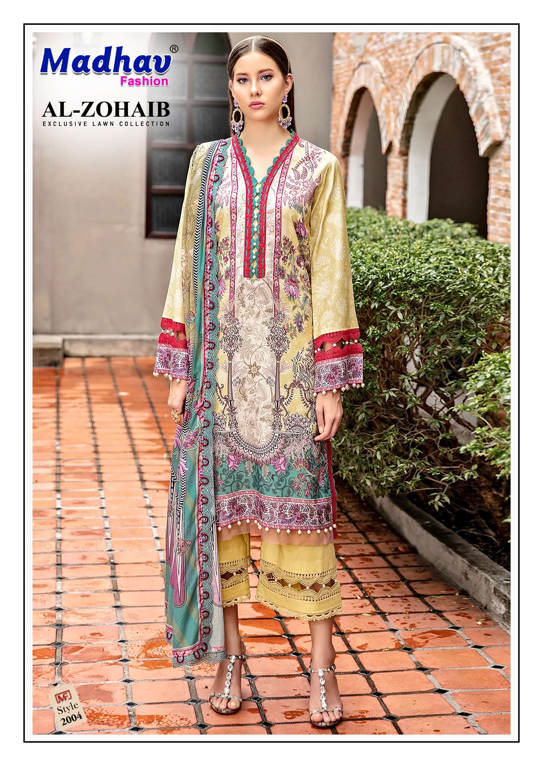 Madhav Al Zohaib Vol 2 Lawn Cotton Dress Material Wholesale catalog