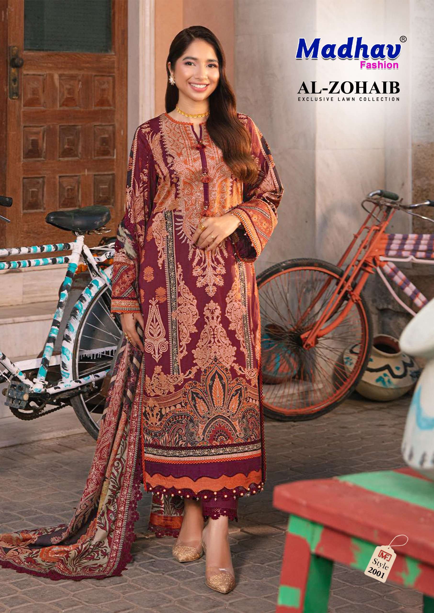 Madhav Al Zohaib Vol 2 Lawn Cotton Dress Material Wholesale catalog